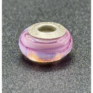 Chamilia Soft Pink Shimmering Ribbon Murano Charm P20